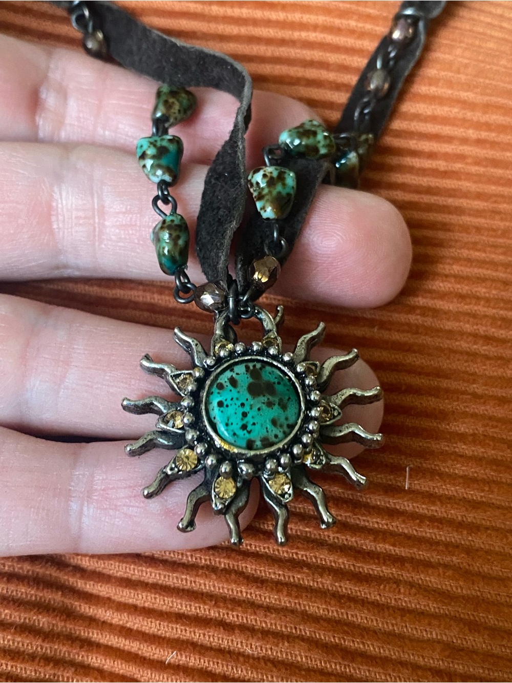 Seasonal Whispers Beautiful Boho Turquoise Beaded Necklace
